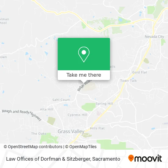 Law Offices of Dorfman & Sitzberger map