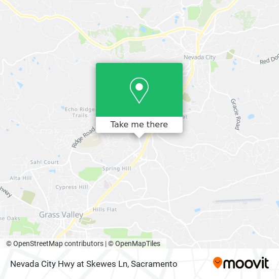 Nevada City Hwy at Skewes Ln map