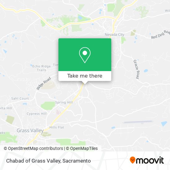 Mapa de Chabad of Grass Valley