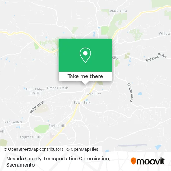 Nevada County Transportation Commission map