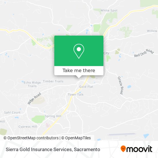 Sierra Gold Insurance Services map