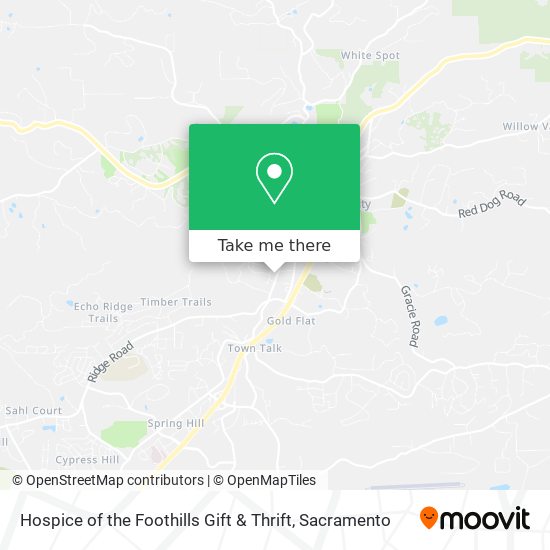 Hospice of the Foothills Gift & Thrift map