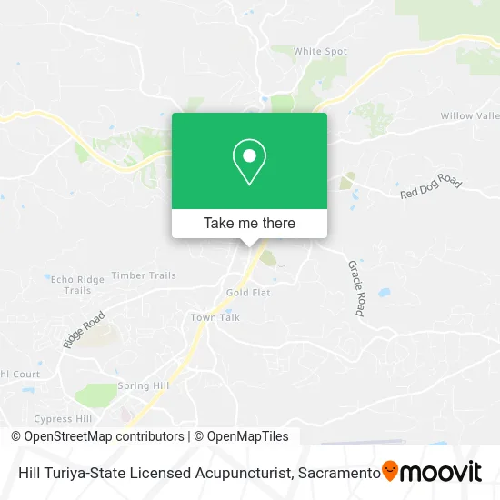 Hill Turiya-State Licensed Acupuncturist map