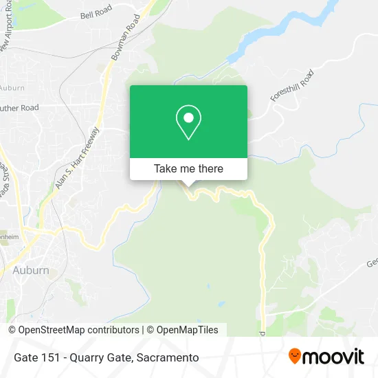 Gate 151 - Quarry Gate map