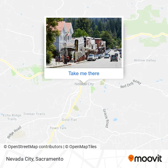 Nevada City map