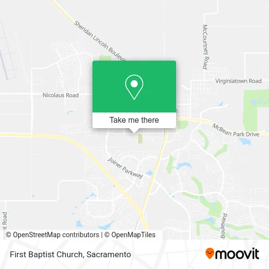 Mapa de First Baptist Church