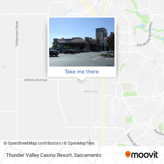 Thunder Valley Casino Resort map