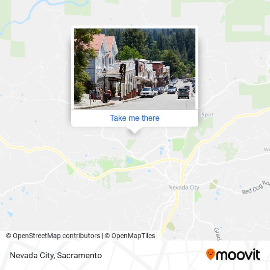 Nevada City map