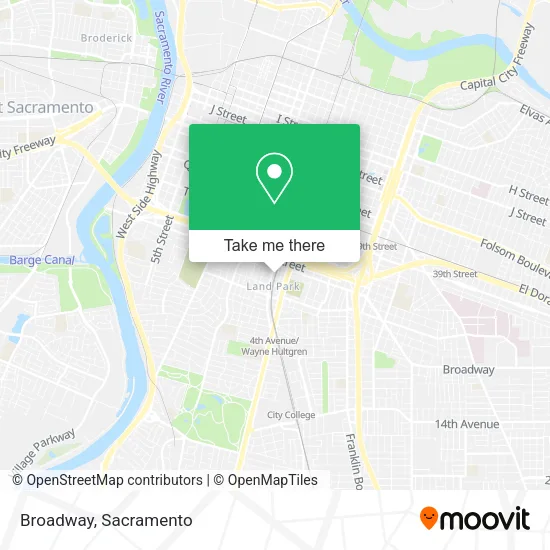 Mapa de Broadway