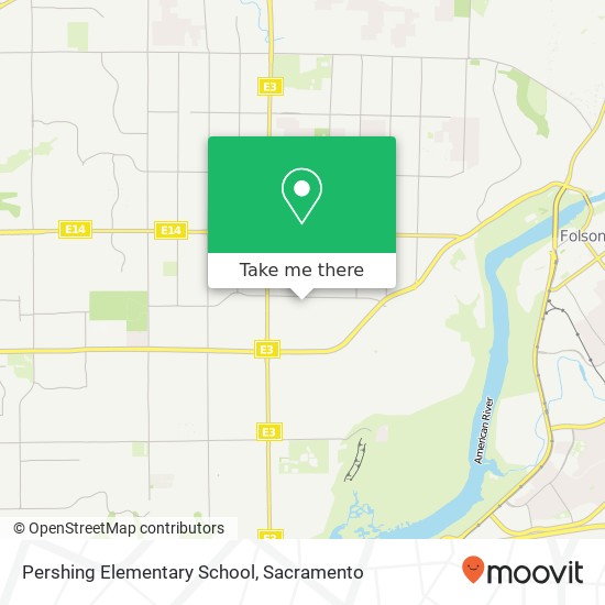 Pershing Elementary School map