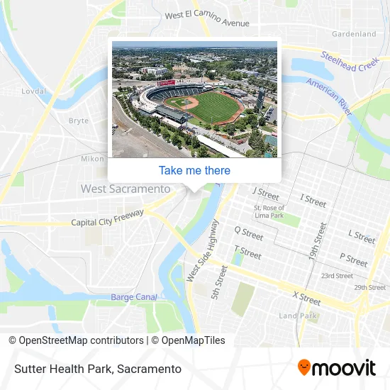 Mapa de Sutter Health Park