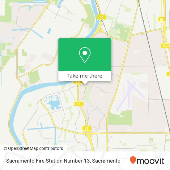 Mapa de Sacramento Fire Station Number 13