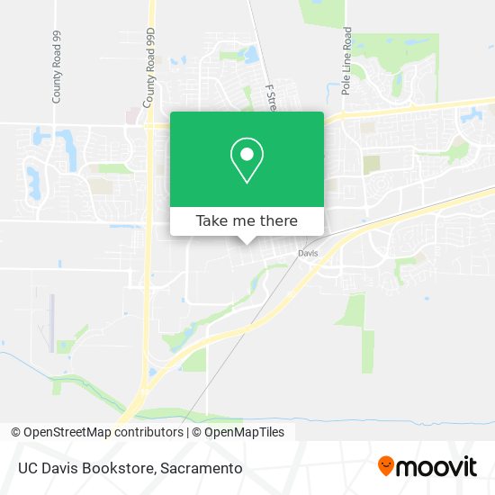 Mapa de UC Davis Bookstore