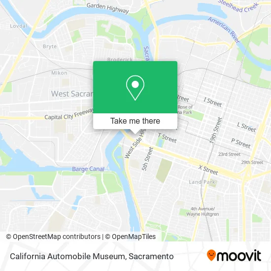 Mapa de California Automobile Museum