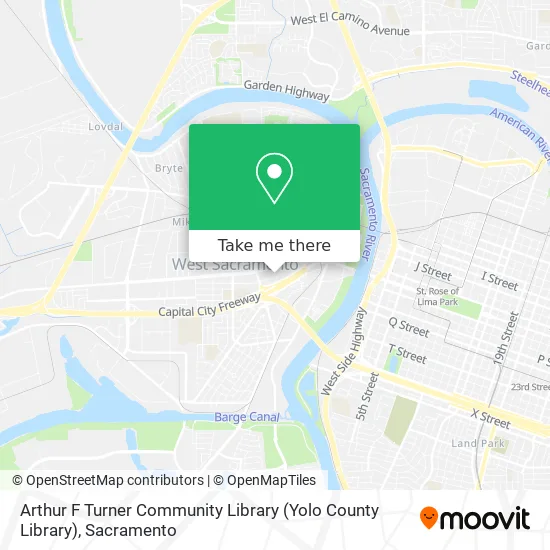 Arthur F Turner Community Library (Yolo County Library) map