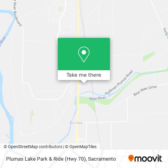 Mapa de Plumas Lake Park & Ride (Hwy 70)
