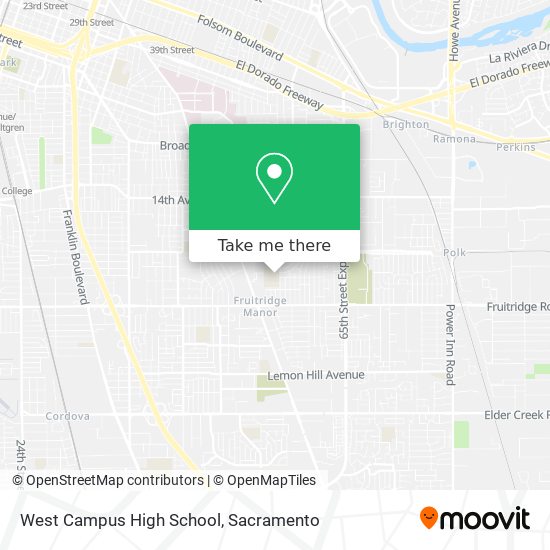 West Campus High School map
