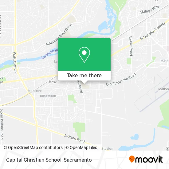 Capital Christian School map