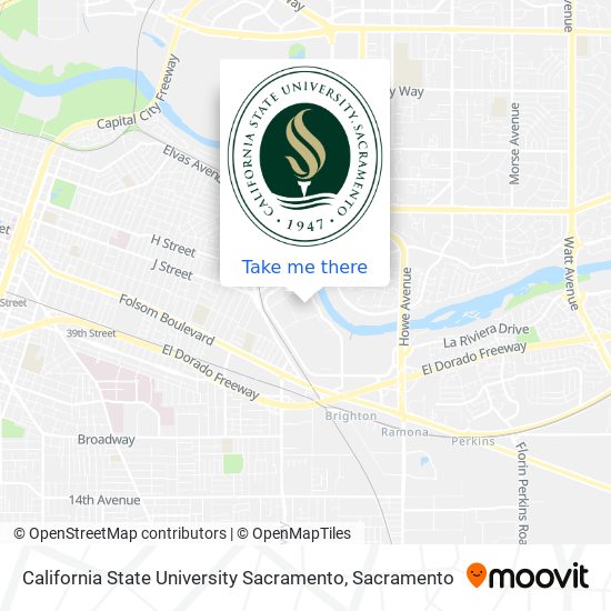 Mapa de California State University Sacramento