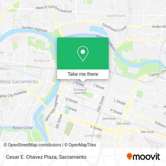Cesar E. Chavez Plaza map