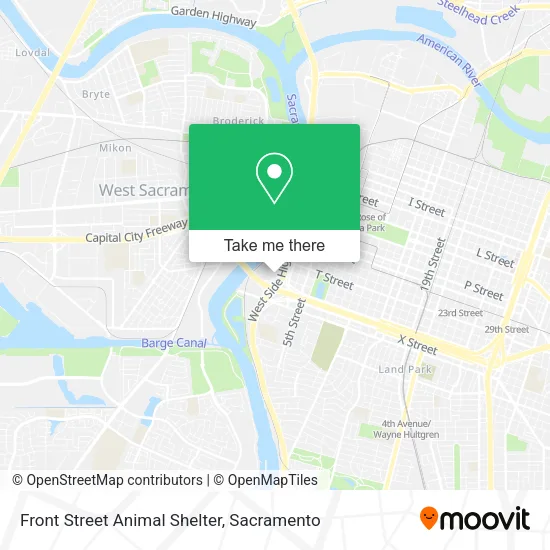 Front Street Animal Shelter map