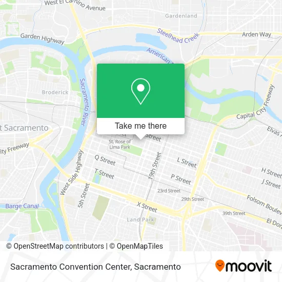 Mapa de Sacramento Convention Center