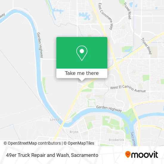 49er Truck Repair and Wash map