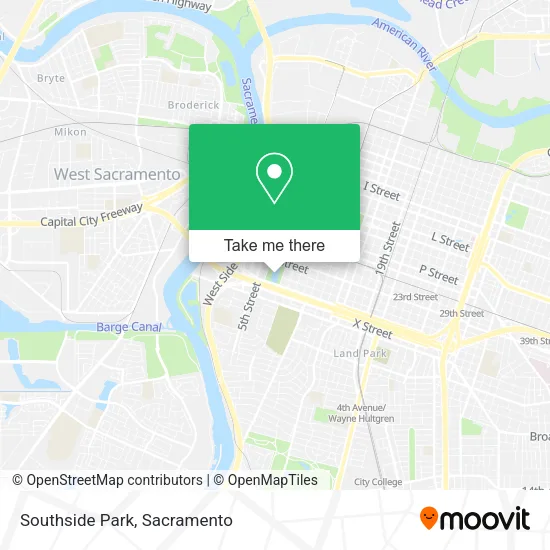 Mapa de Southside Park