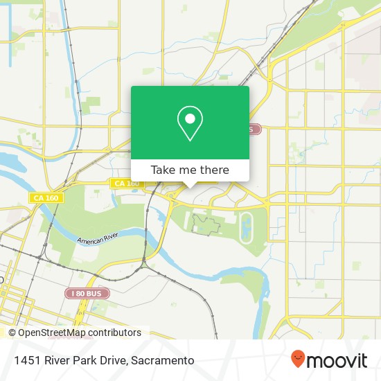 Mapa de 1451 River Park Drive