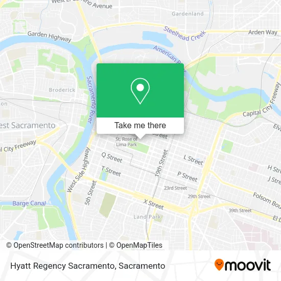Mapa de Hyatt Regency Sacramento