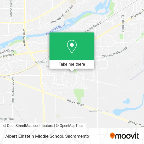 Mapa de Albert Einstein Middle School