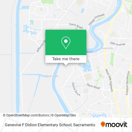 Mapa de Genevive F Didion Elementary School