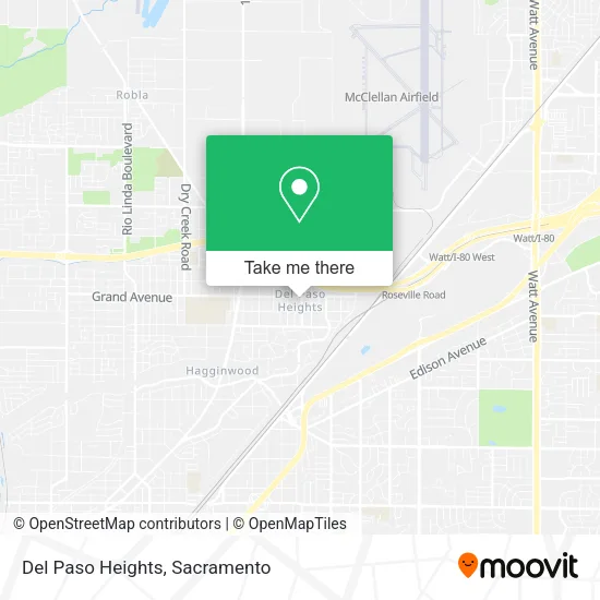 Mapa de Del Paso Heights