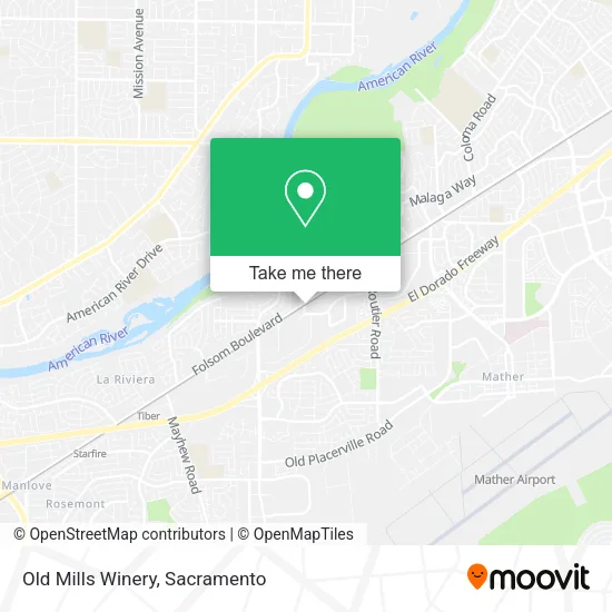 Old Mills Winery map