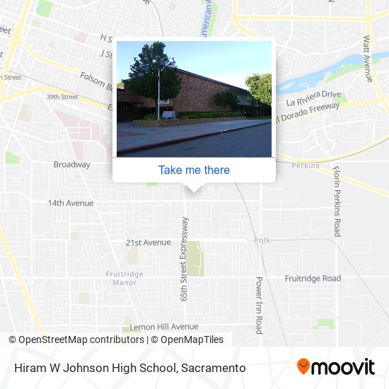 Mapa de Hiram W Johnson High School