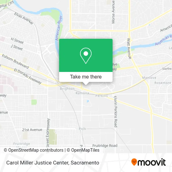 Carol Miller Justice Center map