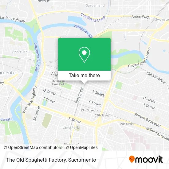 Mapa de The Old Spaghetti Factory