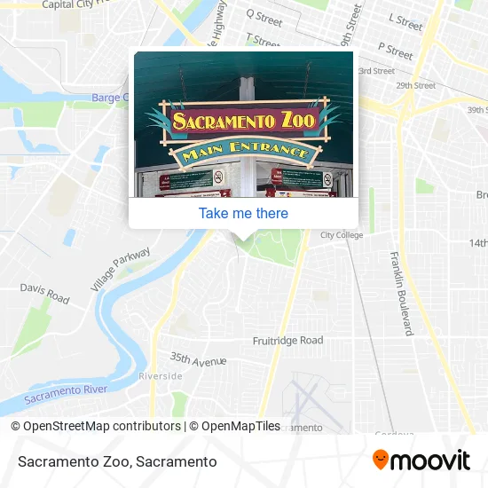 Mapa de Sacramento Zoo