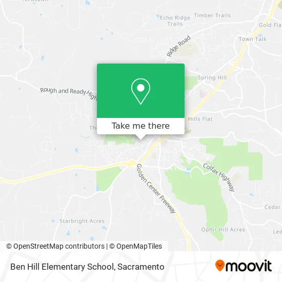 Ben Hill Elementary School map