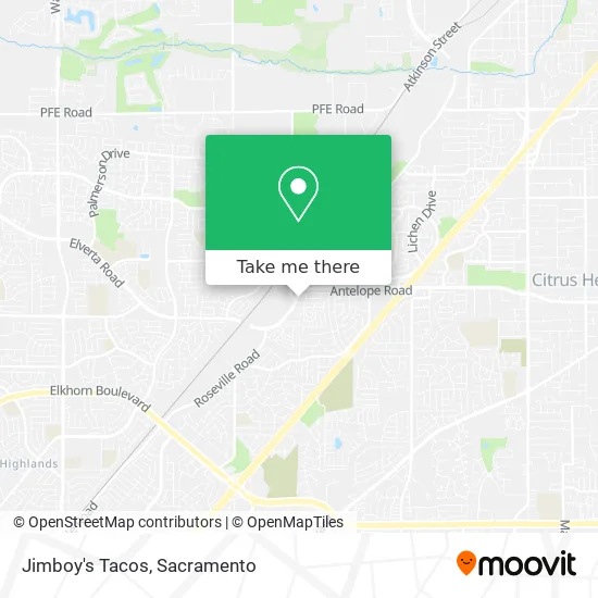 Mapa de Jimboy's Tacos