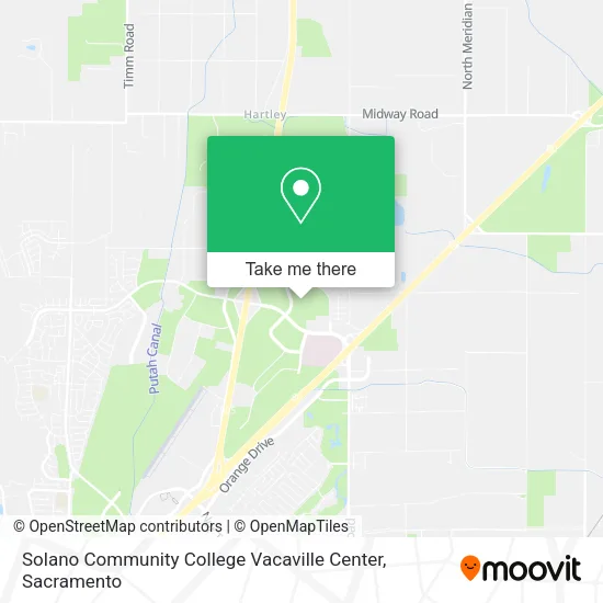 Solano Community College Vacaville Center map