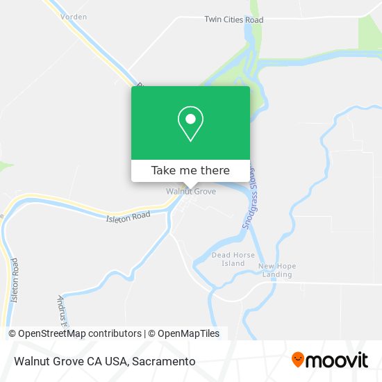 Walnut Grove CA USA map