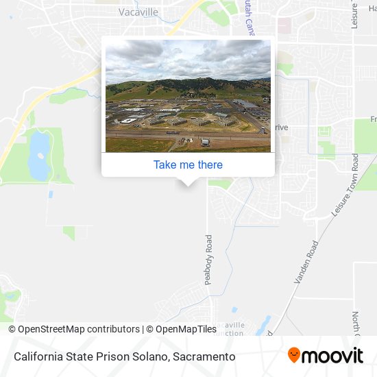 Mapa de California State Prison Solano