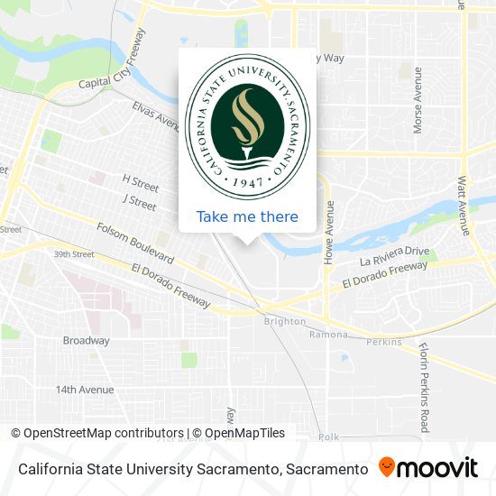 Mapa de California State University Sacramento