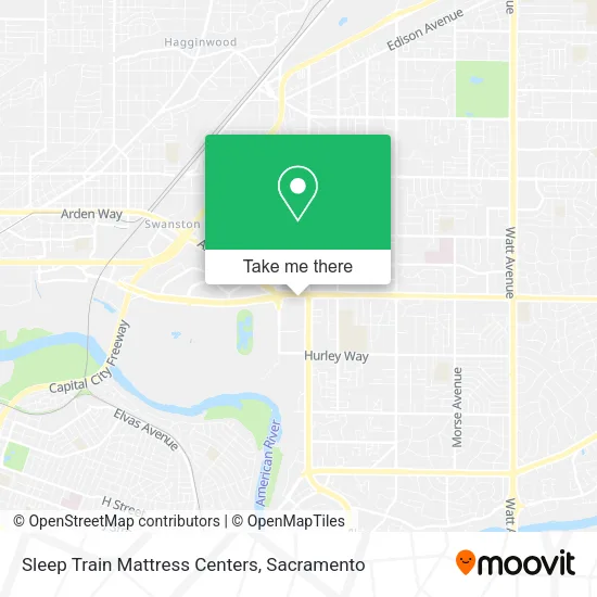 Sleep Train Mattress Centers map