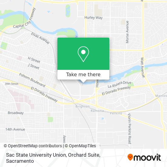 Sac State University  Union, Orchard Suite map