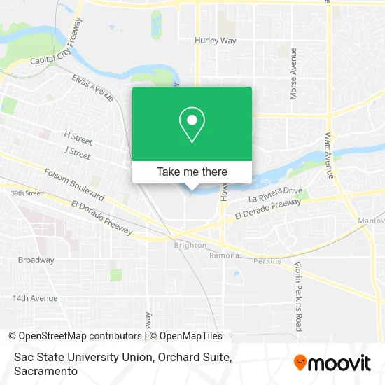 Mapa de Sac State University  Union, Orchard Suite