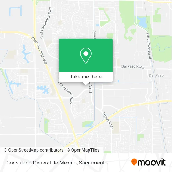Mapa de Consulado General de México
