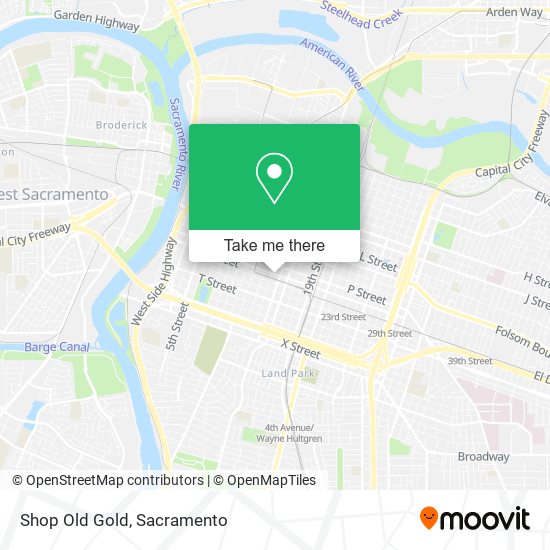 Shop Old Gold map