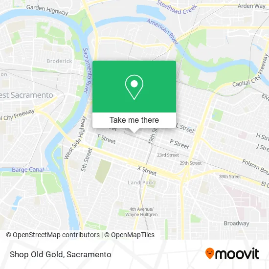Shop Old Gold map